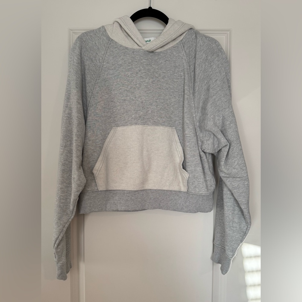 Aerie Luxe Inside Out Cropped Hoodie.